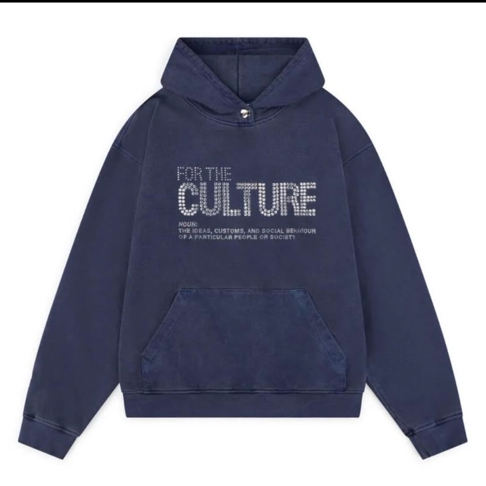 Stylish Navy Graphic Hoodie